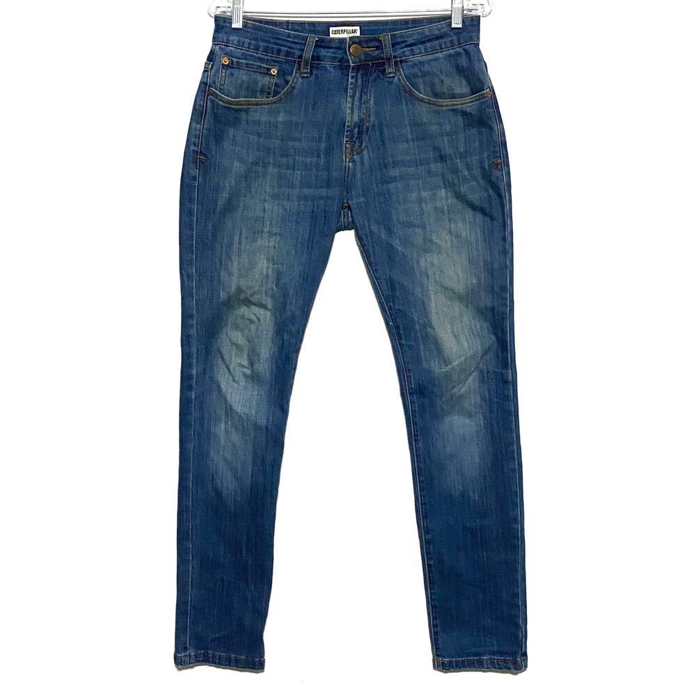 Caterpillar CAT Planer Skinny Fit Jeans Mens 28x31 Workwear Utility Rugged Work